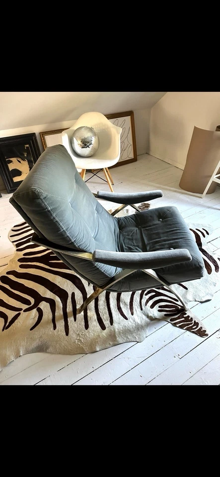 Sillón moderno de mediados de siglo de principios de 1980 de Carsons Of High Point N.C. Foto 2 de 4