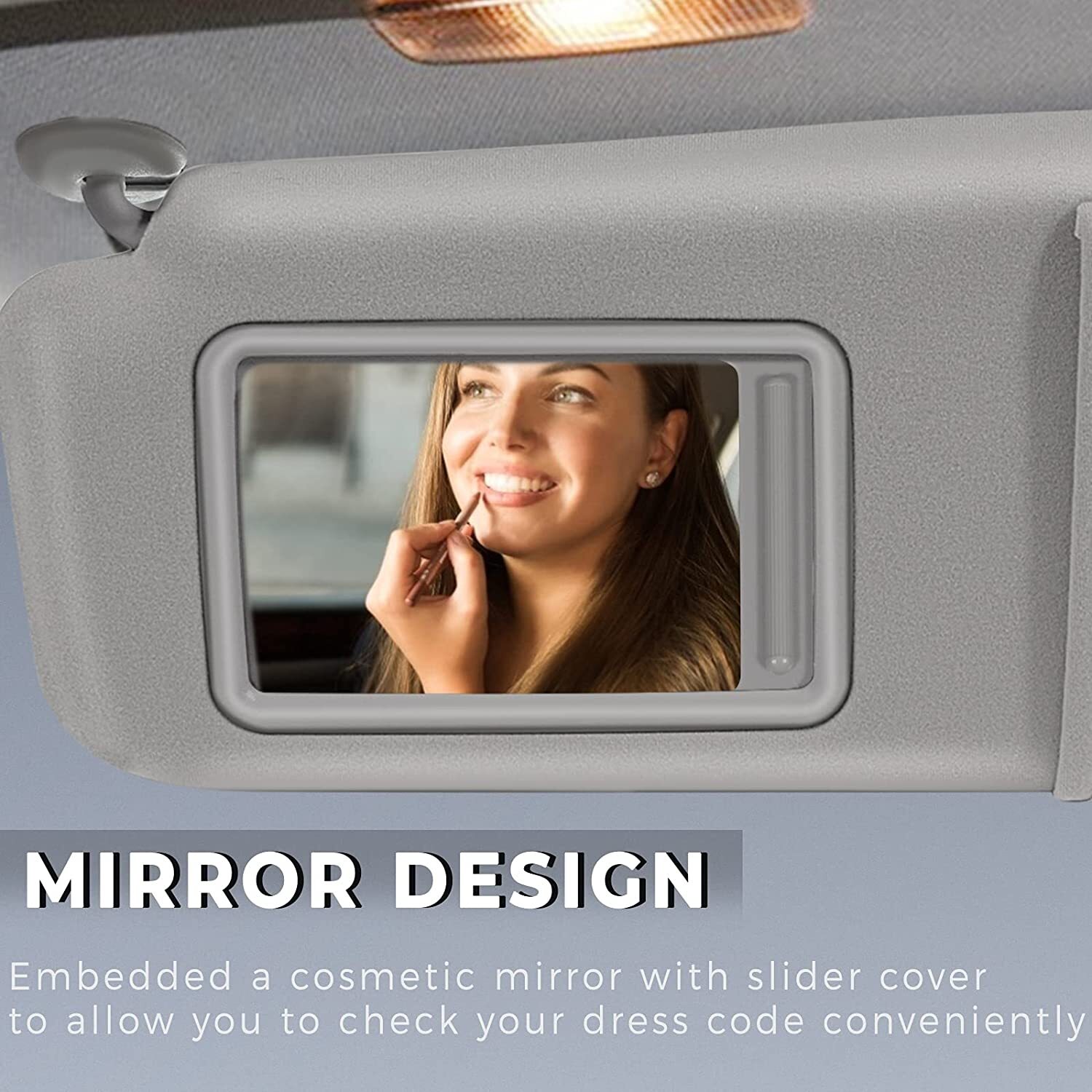 Fit For Toyota Camry 20072011 Gray Car Sun Visor Left & Right Side