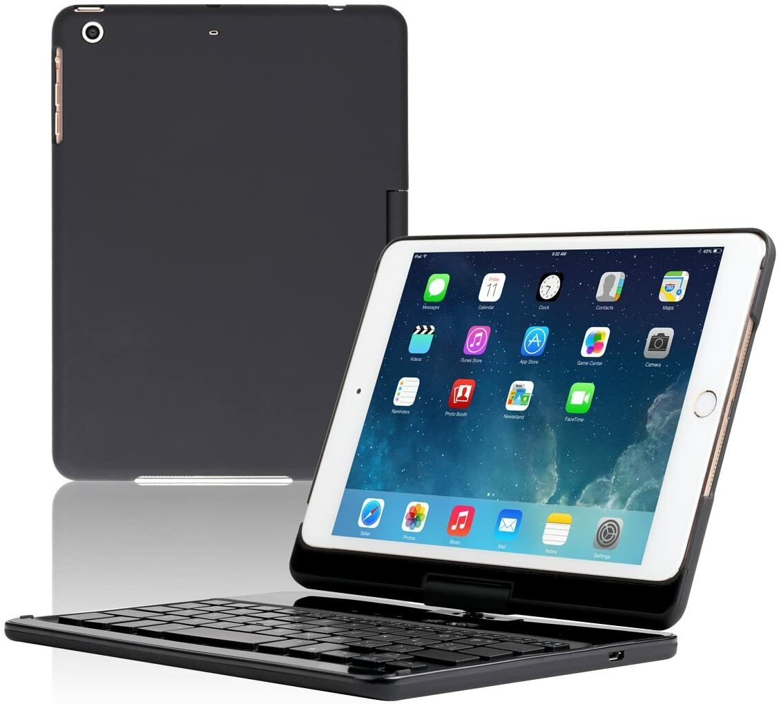 Koch Creative iPad Mini Backlit Keyboard Case with 7 Colors & Folio Design-image