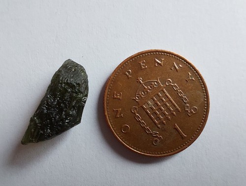 Genuine Moldavite Crystal tektite extraterrestrial 🟢1g🟢small piece - Picture 12 of 22