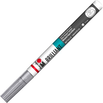 Marabu Lackmarker ''Brilliant Painter'' Strichstärke: 1-2 mm silber