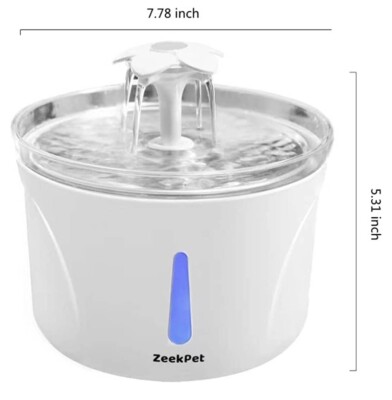 Wonder Creature 2.4 Ultra Quiet with LED light Cat Water Fountain