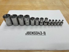 Blue-Point Tools NEW 13pc Mix Drive Chrome Inverted E Torx Socket Set