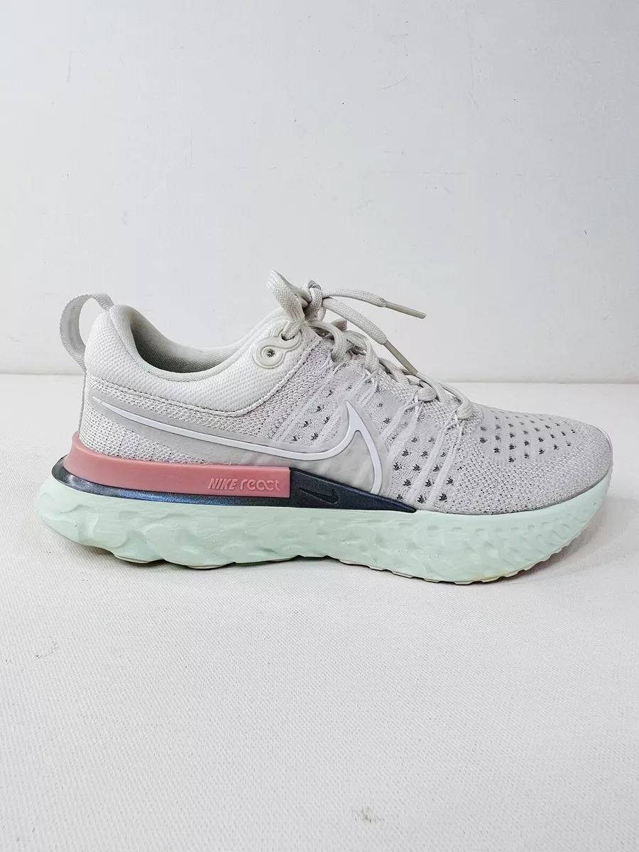 Women s Nike React Infinity Run FK 2 Platinum White Running Shoes Size 7