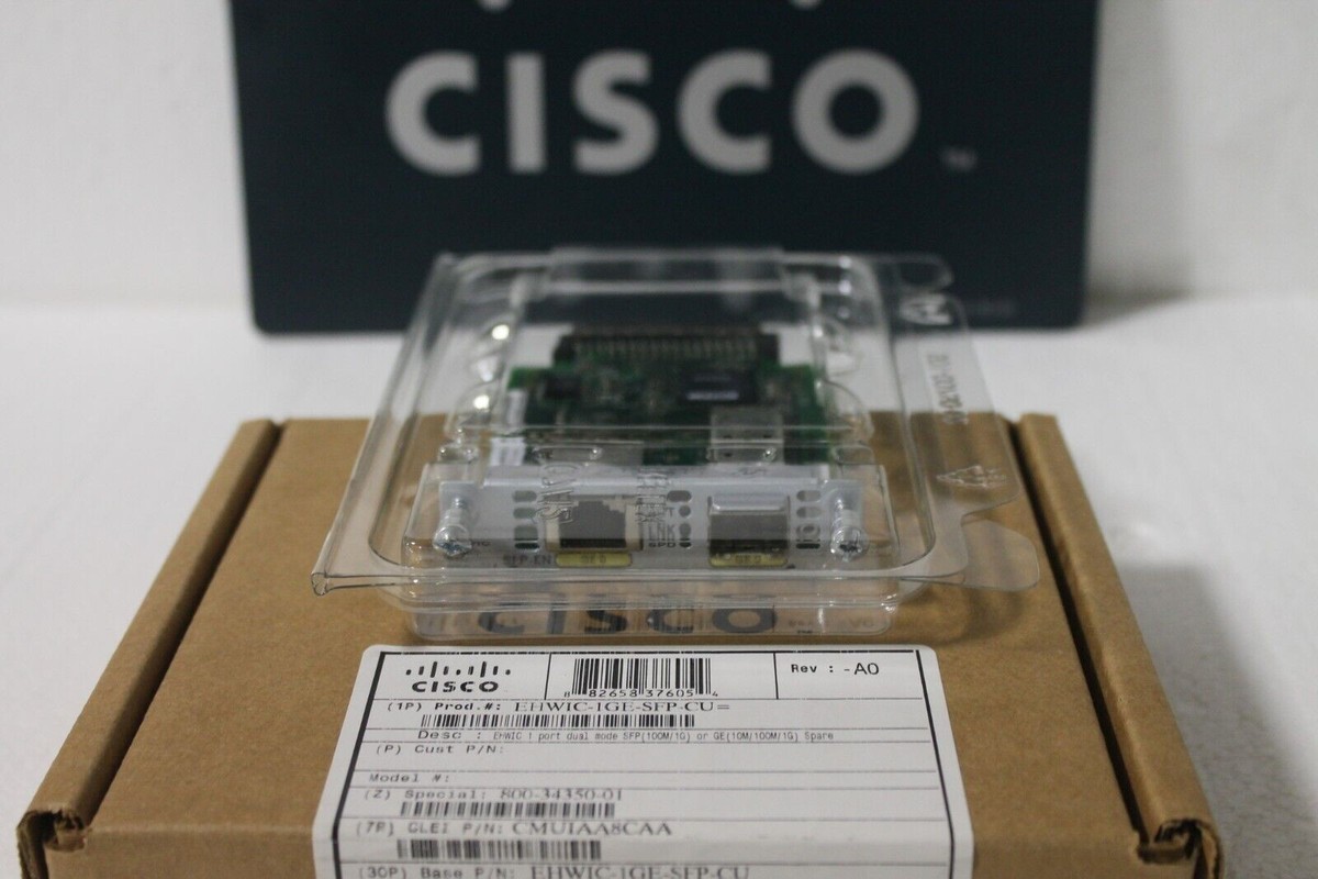 Cisco EHWIC-1GE-SFP-CU 1-Port GE + SFP Enhanced High Speed