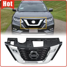 Fit 2017-2018 2020 Nissan Rogue S/L Front Bumper Upper Grille w/Chrome NI1200281