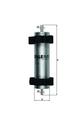 Mahle Original KL660 Kraftstofffilter FüR Audi-image