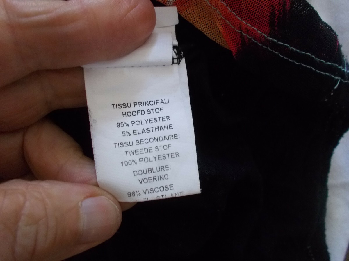 Top Voile Imprimé Coloré Armand Thiery Taille 4 (48/50) - Noir à Motifs, Occasion Très Bon état