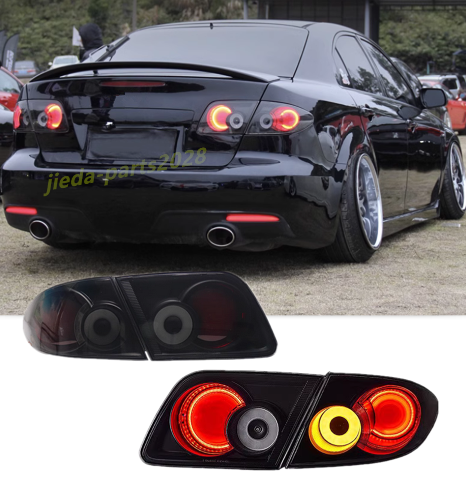 For 2003-2008 Mazda 6 Smoke Black car Rear Brake Lamps LED