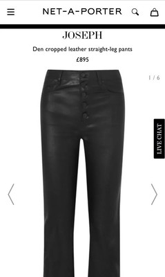 joseph den leather pants