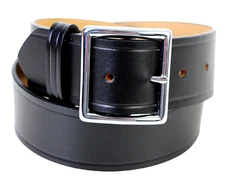 DUTYMAN 1611 BLACK GENUINE LEATHER REMOVABLE BUCKLE SECURITY POLICE BELT 28 (14D