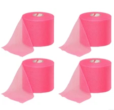 Mueller M-Wrap Pre-Wrap For Athletic Tape Color Big Pink, 4 Roll Set