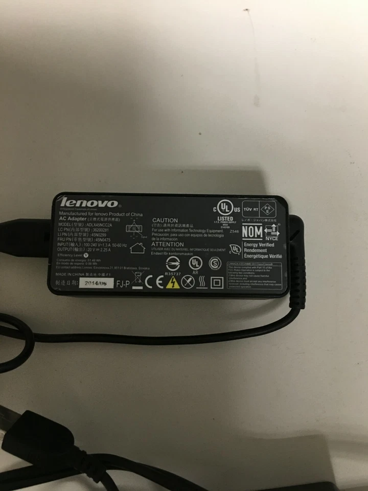 10 联想 45W 20V 2.25A 交流电适配器 便携式电脑 充电器 ADLX45NCC3A ADLX45NCC2A — 第 2/3 张图片