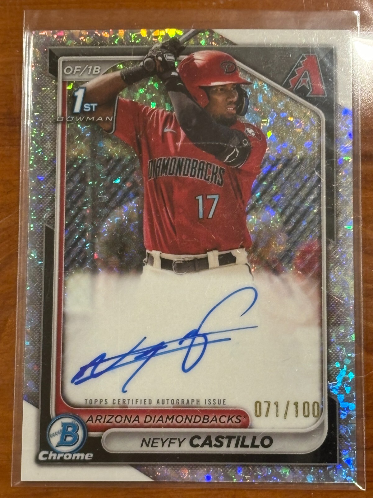 2024 Bowman Chrome Auto Mini-Diamond #CPA-NC Neyfy Castillo 071/100