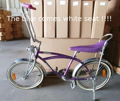 white lowrider bike