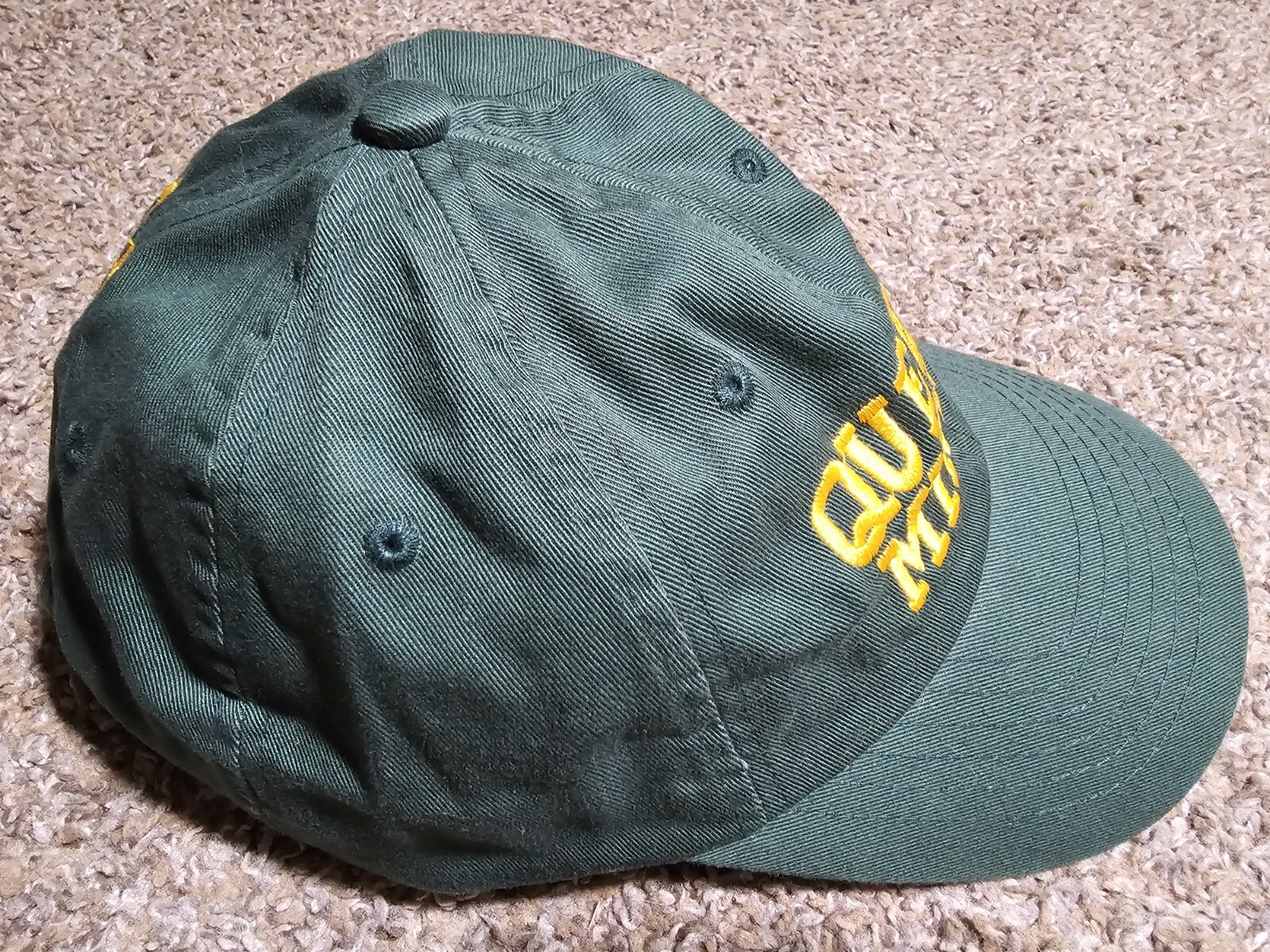 Queen's Mining green strapback hat - image 4