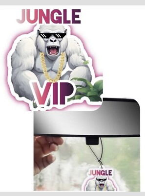 Jungle VIP umweltfreundlicher Mini Auto Lufterfrischer. Tropischer Fruchtduft.