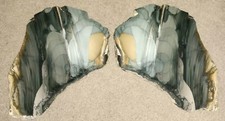 1232g AAA+ Blue Mountain Jasper BUTTERFLY Polished 2pc. Display Slab Set #644