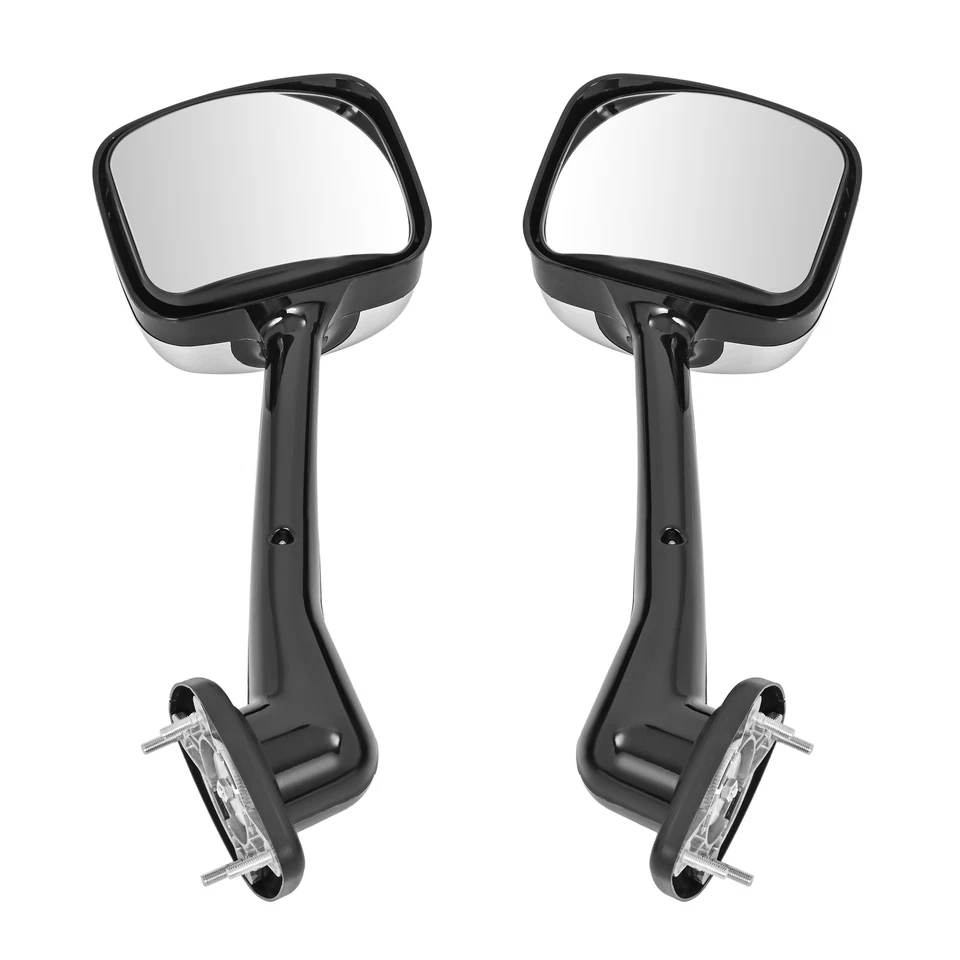 Par de espejos retrovisores cromados manuales diestro+derecho para Freightliner Cascadia 2008-2017 Foto 4 de 4