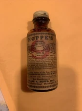 Vintage Hoppe's Nitro Powder Solvent No.9 2oz With Lid Top Labeled & Embossed