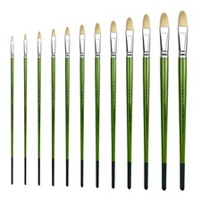 XDT 515 Filbert Art Brush Set 6Pc 1 2 3 4 5 6 7 8 9 10 11 12 Hog