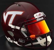 VIRGINIA TECH HOKIES NCAA Riddell Speed Full Size AUTHENTIC Football Helmet