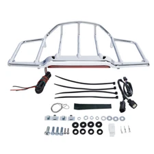 LED Light Luggage Rack Fit For Harley Touring Road Glide Air Wing 14-2024