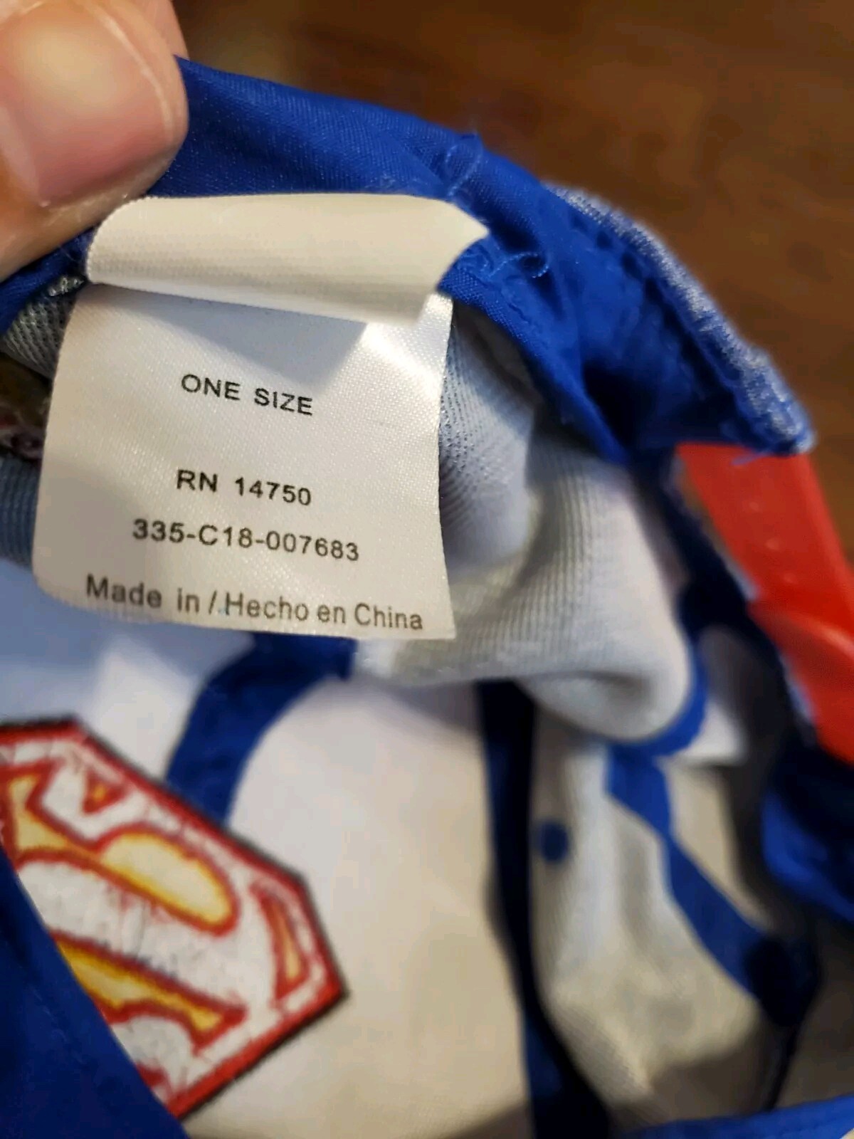 Superman Logo Distorted Background Snapback Adjus… - image 4