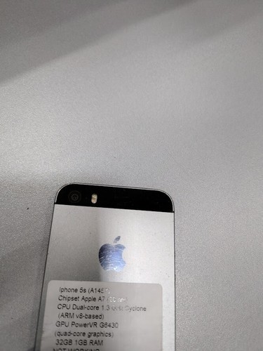 iPhone 5S A1457 Smart Phone Used Not Working For Parts - Afbeelding 11 van 14