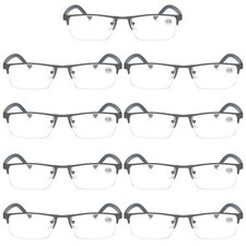 9 PK Men Blue Light Blocker Reading Glasses Anti Blue Light Spring Hinge Readers
