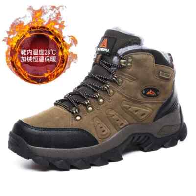 Men Hiking Shoes Winter Snow Shoes Trekking Boots Cotton  display picture 1