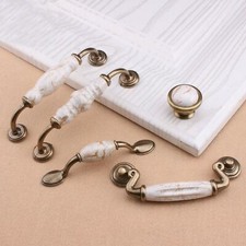 1PC Ceramics Cupboard Door Handles Furniture Pulls Drawer Cabinet Knobs Retro