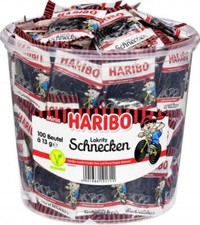Haribo Candy | Haribo Licorice Snails | 35,2 Ounce Total /1000 Gr