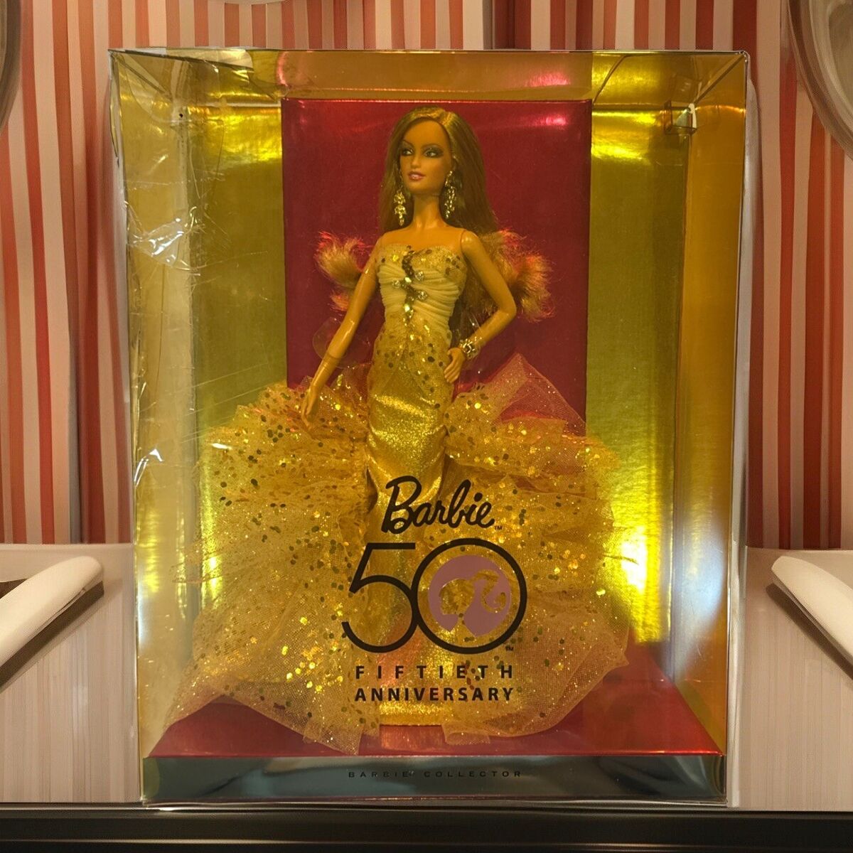 Barbie 50th Anniversary Gold Mattel N4981 (non-mint Box Barbie 50th Anniversary Gold Mattel N4981 (non-mint Box