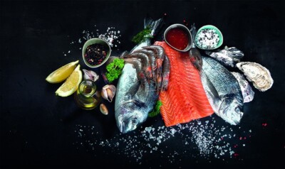 PVC Fish Print Induction Cooktop Cover 96 x 57cm