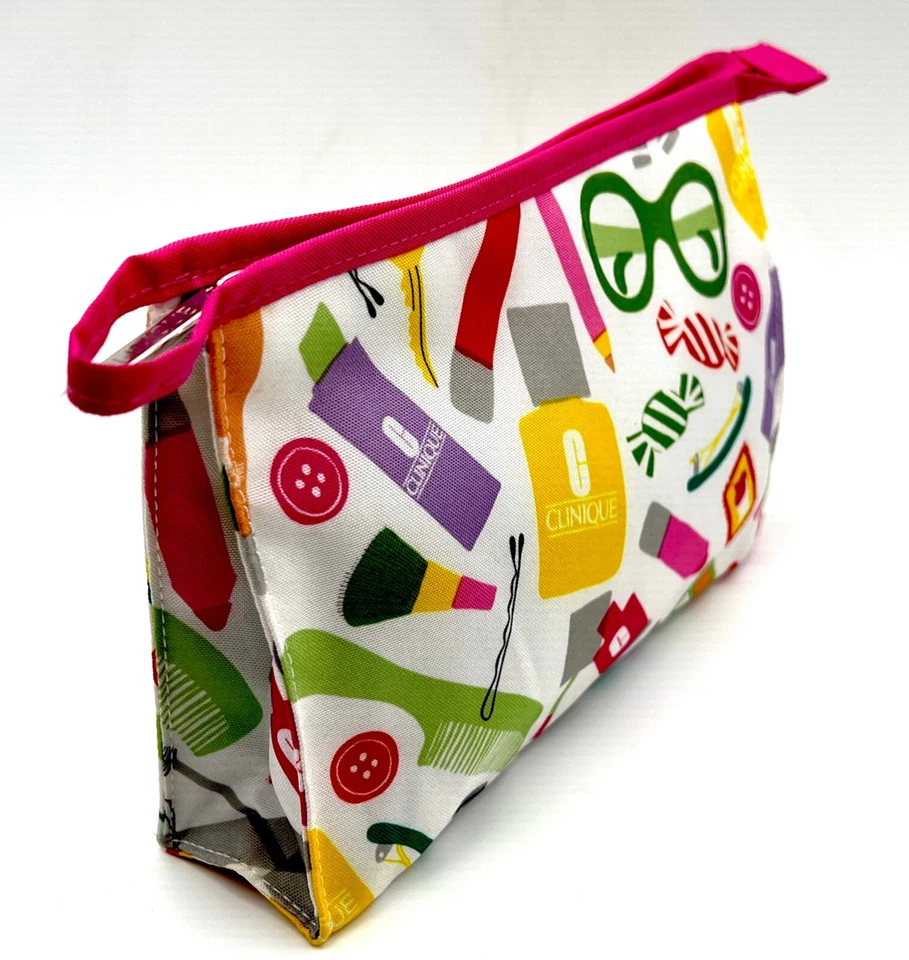 Clinique стекла печати косметический макияж сумка комплект молнии мешок (1 большой + 1 маленький) - Изображение 3 из 3