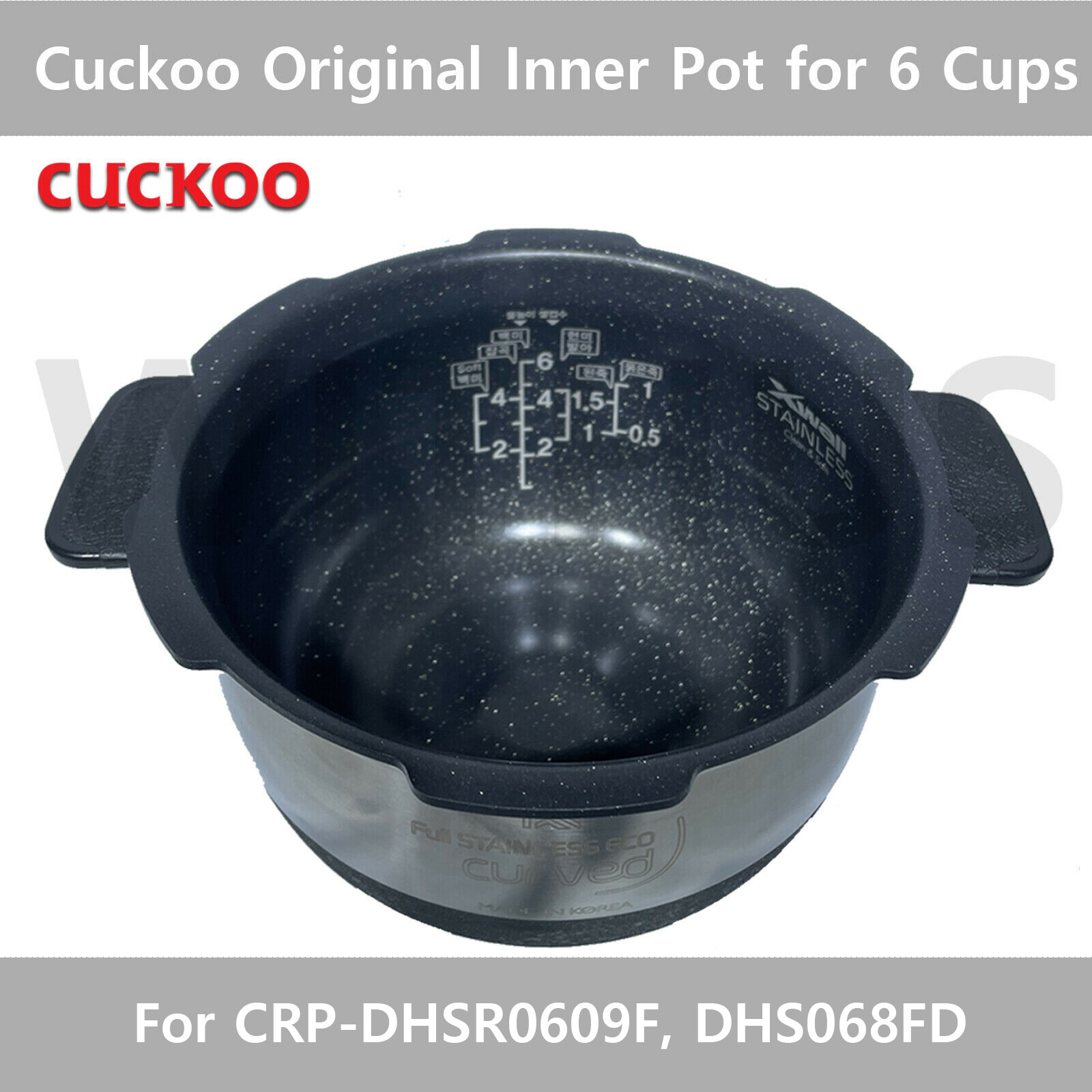 CUCKOO Inner Pot for CRPDHSR0609F/ DHS068FD / JHSR0609F Rice Cooker