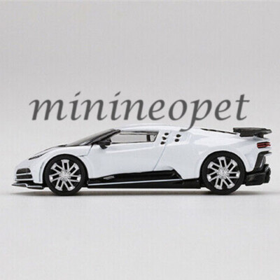 MINI GT BUGATTI CENTODIECI 1/64 DIECAST MODEL CAR WHITE MGT00337