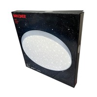 Briloner Led Deckenleuchte Silber Rund Ø39Cm 24,5W 2550Lm 4000K Sternenhimmel