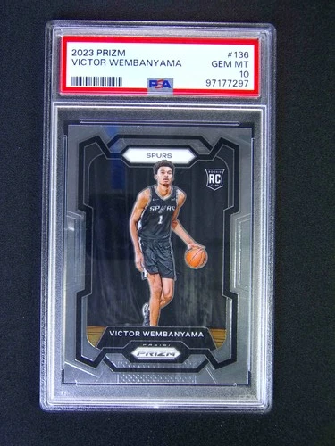 2023-24 Panini Prizm Victor Wembanyama #136 Rc Rookie PSA 10