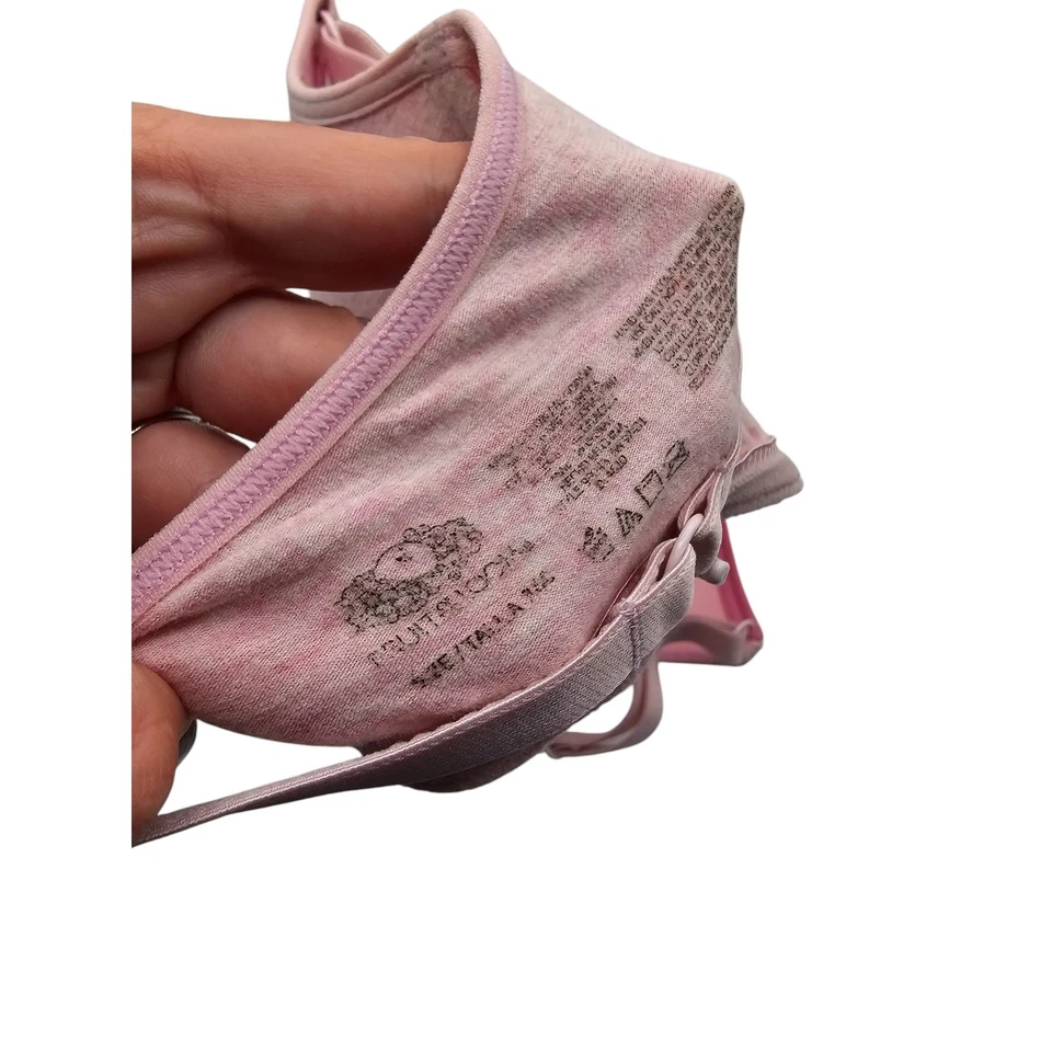 Sujetador Camiseta Fruit of the Loom Mujer Talla 36C Cierre Frontal Algodón Rosa Claro Foto 4 de 4