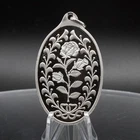 PAMP Suisse Rose RARE necklace pendant 1/2oz 999 FINE Silver round bar C6068