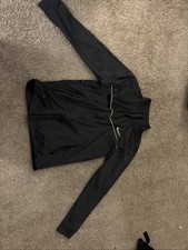 Nike Men's Essential Jacket Dark Grey Windbreaker, Hooded, Dri-Fit, Size Large