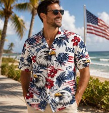 Patriotic America Hawaiian Shirt