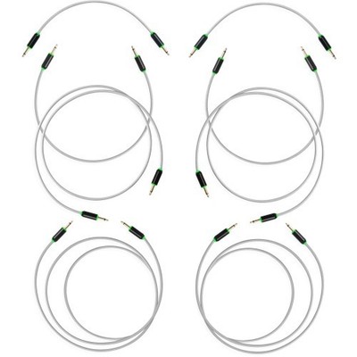 myVolts Candycords Halo 8-Pack Grau LED Patchkabel | Neu