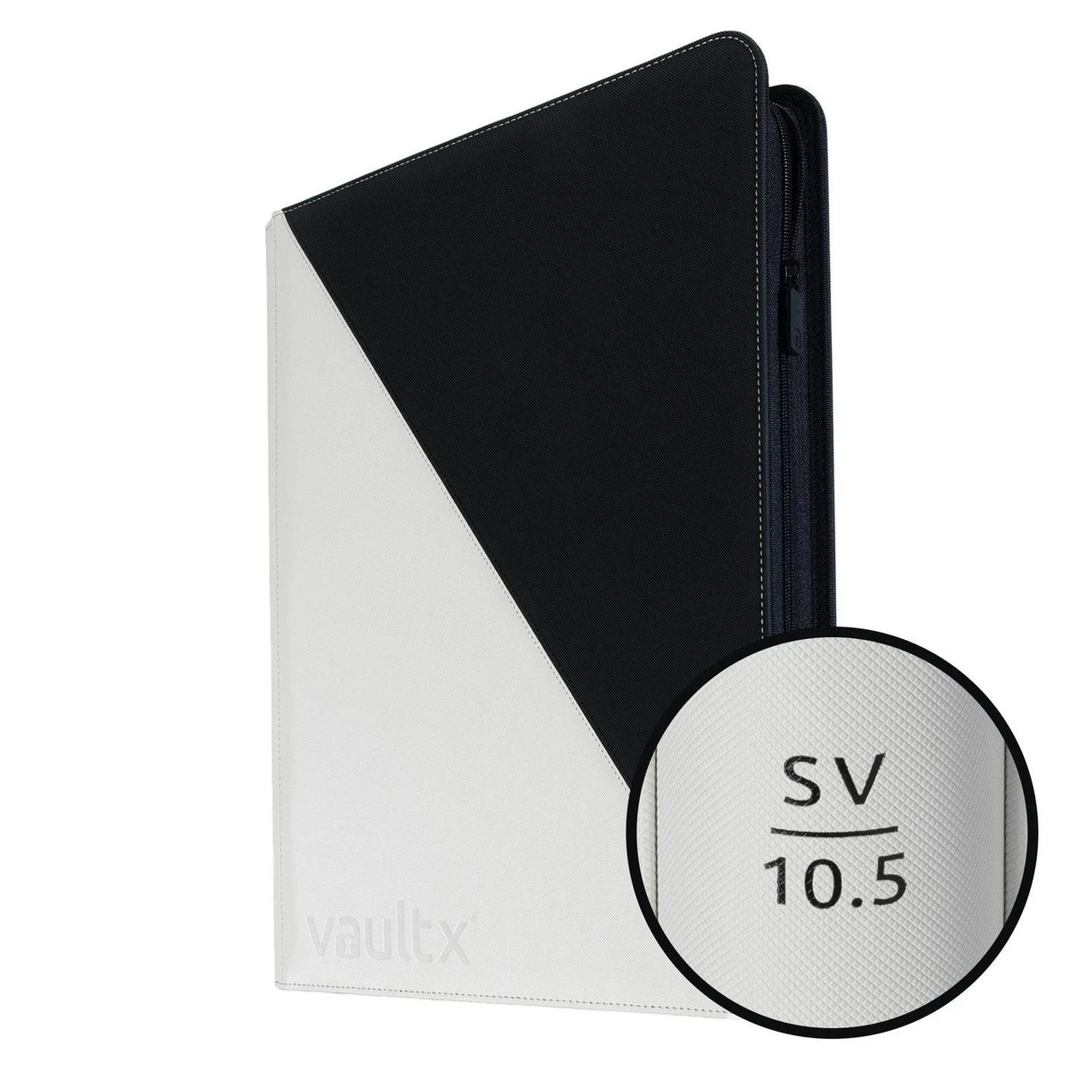 Vault X Exo-Tec Zip Binder XXL SV10.5 16 Pocket Black Bolt White