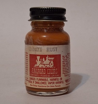 Vintage New Floquil Railroad Colors R73 110073 Rust Model Paint 1 fl oz Bottle