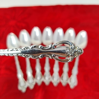 8X DF International Deep Silver COUNTESS Silver plated Dinner Forks