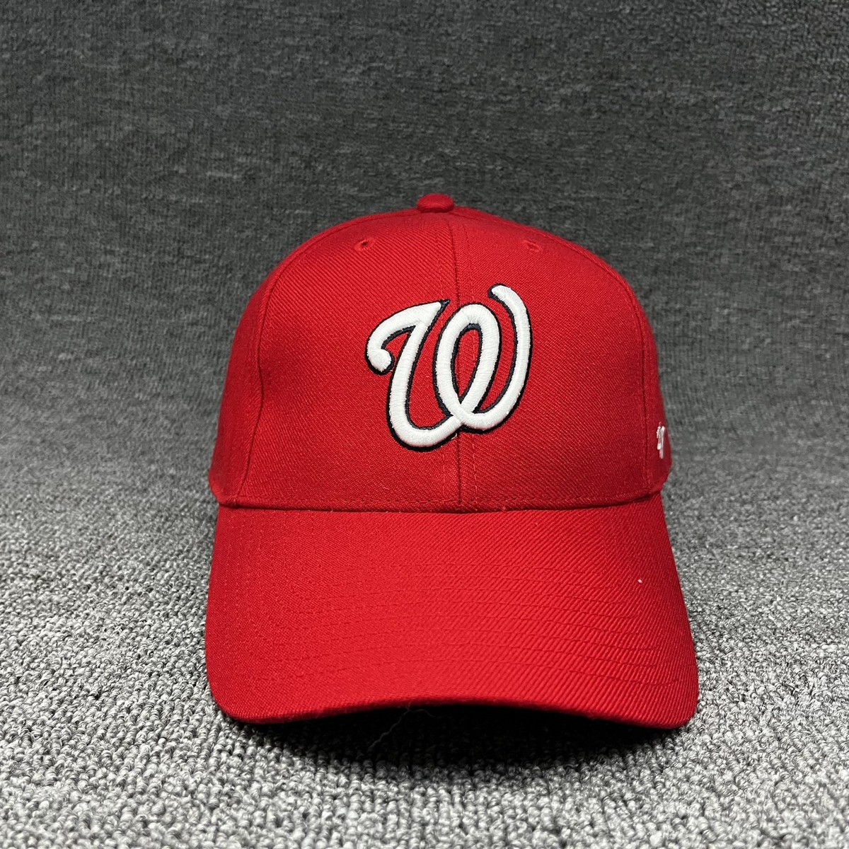 New '47 Brand Washington Nationals Clean Up Adjustable Hat Red Baseball Cap