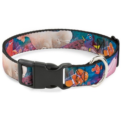 Plastic Clip Collar Dory & 5-Friends Under the Sea NARROW-Large 9.5-14.5''